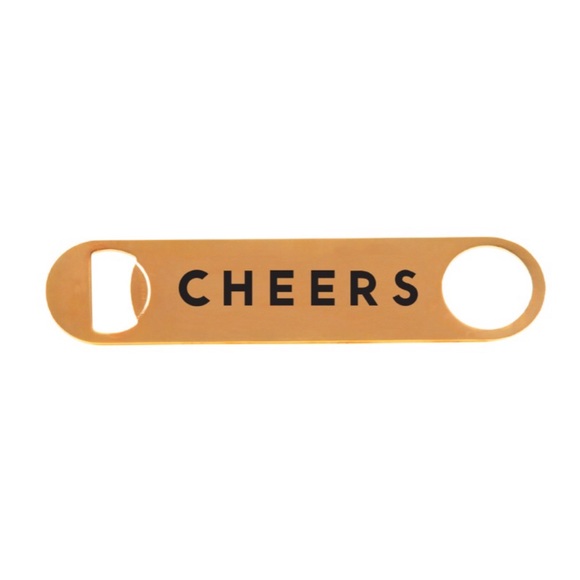 Cheers Gold Metal Bottle Opener - Picture 1 of 3